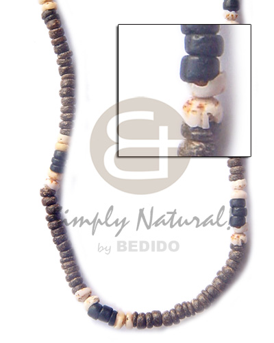 4-5 coco pukalet natural brown Coco Necklace