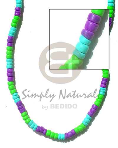 4-5mm coco pokalet lavender neon green aqua Coco Necklace