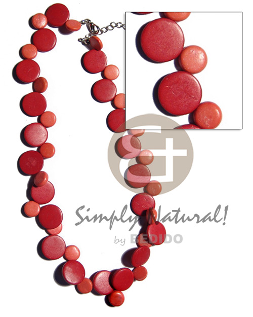 Single row red tones coco Coco Necklace