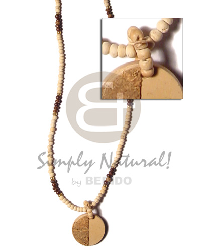 2-3mm coco pokalet natural Coco Necklace