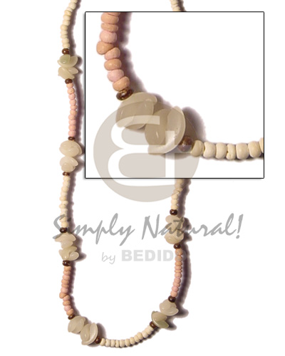 2-3 coco pokalet light peach bleach Coco Necklace