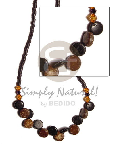 2-3 black coco heishe Coco Necklace