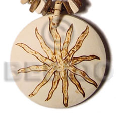 50mm round coco pendant  star burning design - Coco Pendant