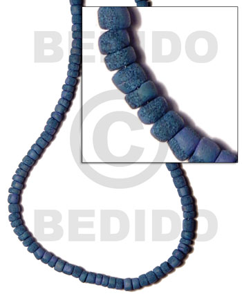 4-5mm coco pokalet. blue Coco Pokalet Beads