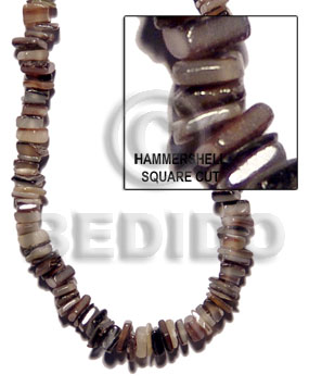 Hammershell square cut Crazy Cut Shell Beads