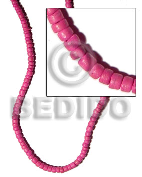 4-5mm pink coco pokalet Dyed colored Coco beads