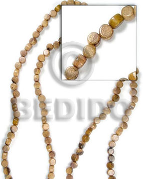 robles disc side drill 5x7mm - Flat Round & Oval Wood Beads