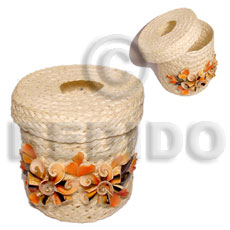 Round tissue box holder Gifts & Home Table Decor Set