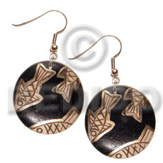 Dangling 35mmx35mm Natural Wood Round