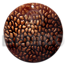 hand made Round 40mm blacktab handpainted Hand Painted Pendants