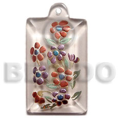 hand made Dogtag 35mmx20mm clear white resin Hand Painted Pendants