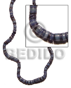 hand made Dark blue hammershell heishe Heishe Shell Beads
