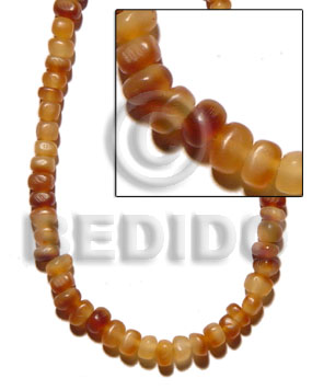 Golden horn thin nuggets Horn Beads