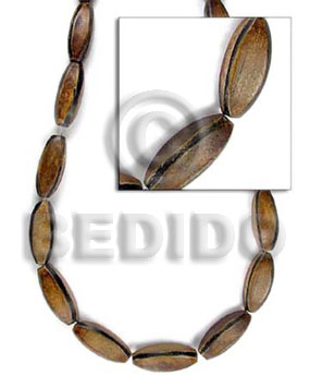 Balimbing horn antique 10x10x18mm Horn Beads