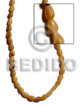 Natural horn teardrop 6mmx8mm Horn Beads