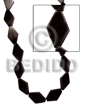 Black horn diamond 25mmx15mm