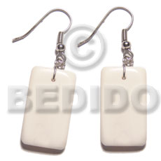 Dangling 40mmx20mm Rectangular Carabao Bone