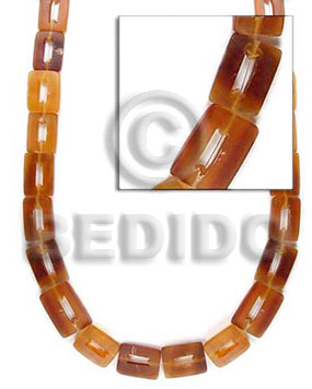 Horn Flat Rectangular Disc Beads