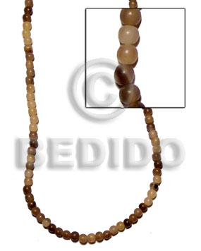 Natural horn beads 6mm