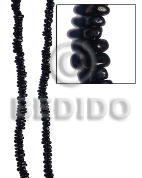 Horn nuggets black 9mmx6mm