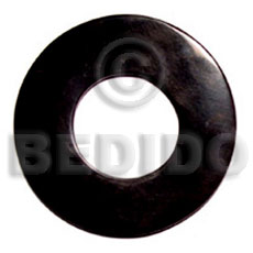 hand made Round black horn 65mm Horn Pendant Bone Pendants