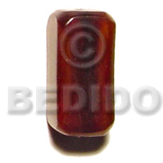 Red horn rectangular tube 30mm Horn Pendant Bone Pendants