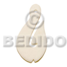 Bone hook 40mm Horn Pendants