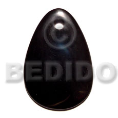 45mmx65mm black horn teardrop - Horn Pendants