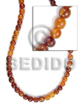 Golden horn beads 8mm Horn Round Beads