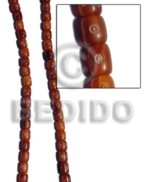 Horn Tube and Heishe Beads
