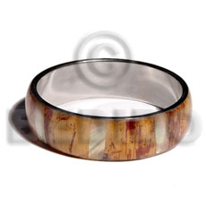 Laminated inlaid banana bark Inlaid Metal Bangles