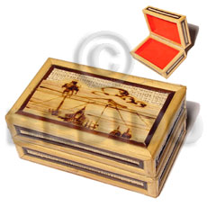 Bamboo raffia jewelry box Jewelry Box