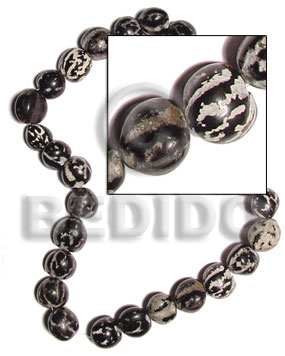 hand made Lumbang kukui nuts tiger Kukui Lumbang Nuts Beads