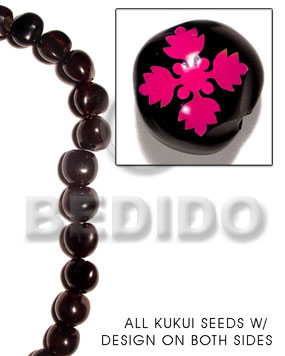 hand made Kukui seed black Kukui Lumbang Nuts Beads