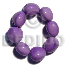 Elastic 9 pcs. kukui nuts Kukui Nut Bracelets