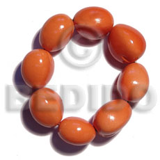 Elastic 9 pcs. kukui nuts Kukui Nut Bracelets