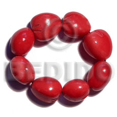 Elastic 9 pcs. kukui nuts Kukui Nut Bracelets