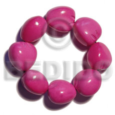 Elastic 9 pcs. kukui nuts Kukui Nut Bracelets