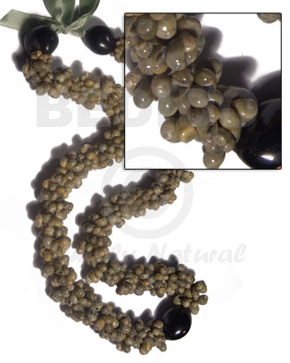 hand made Green mongo shell rings Leis