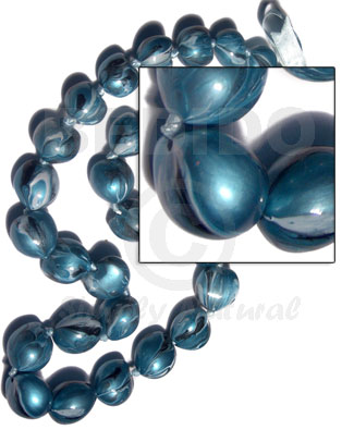 Kukui nuts marbleized metallic Leis