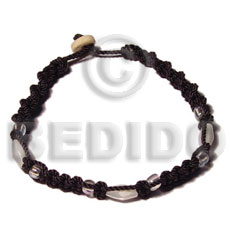 Macrame troca beads Macrame Bracelets