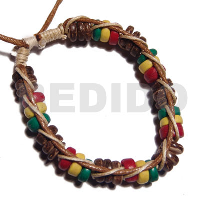 7-8mm Coco Pokalet In Rasta