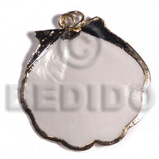 Amosiom shell approx. 35mm Molten Metal Pendants