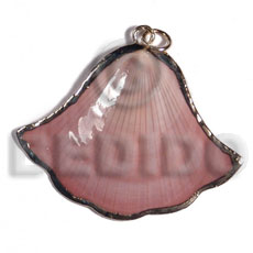 Amosiom shell approx. 35mm Molten Metal Pendants