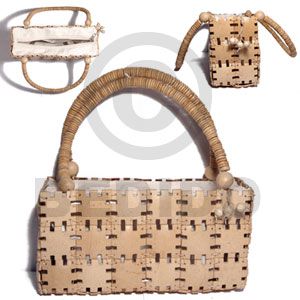 hand made Natural white jigsaw coco Native Bags