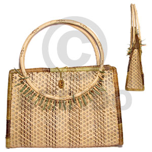 hand made Nito with bamboo with lining Native Bags