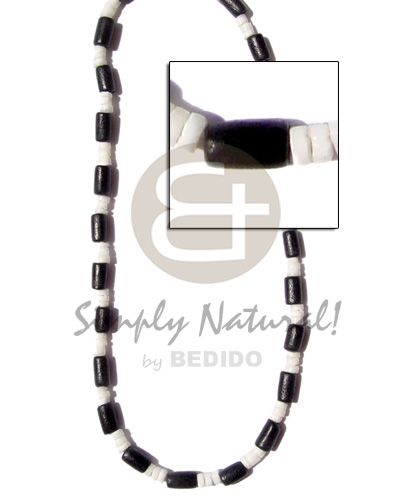 4-5mm White Clam Black