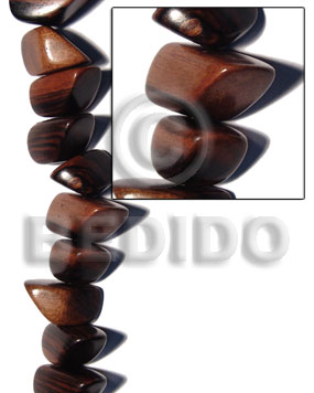camagong tiger chunk 42mmx22mm - Nuggets Wood Beads