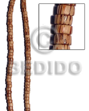 hand made Palmwood pucalet 7mmx4mm Pokalet Wood Beads