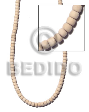 4-5mm natural white wood pokalet Pokalet Wood Beads